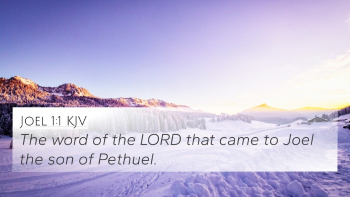Joel 1:1 Explained