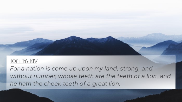Joel 1:6 Explained