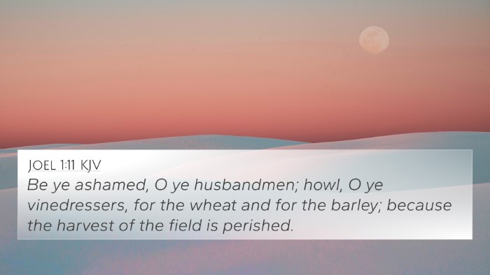 Joel 1:11 Explained