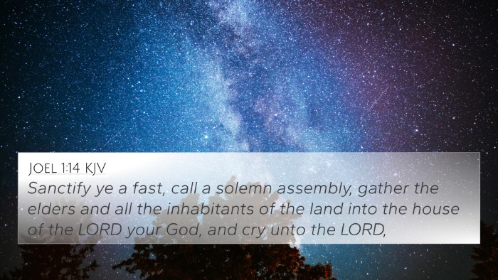 Joel 1:14 Explained