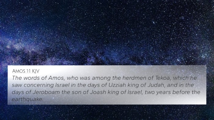 Amos 1:1 Explained