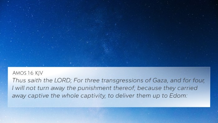 Amos 1:6 Explained