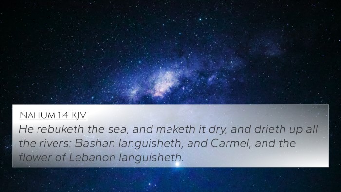 Nahum 1:4 Explained