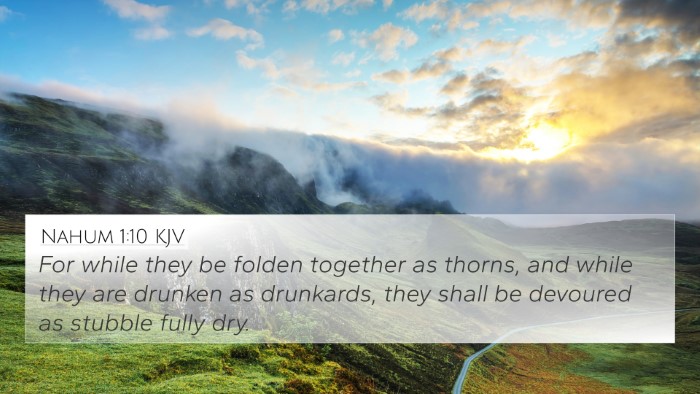 Nahum 1:10 Explained