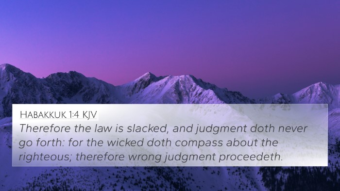 Habakkuk 1:4 Explained