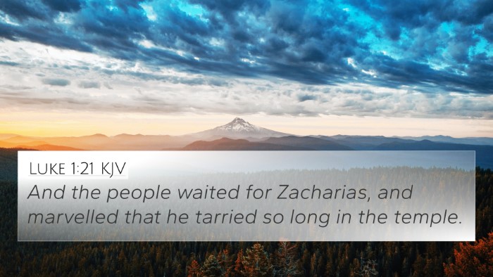 Luke 1:21 Explained