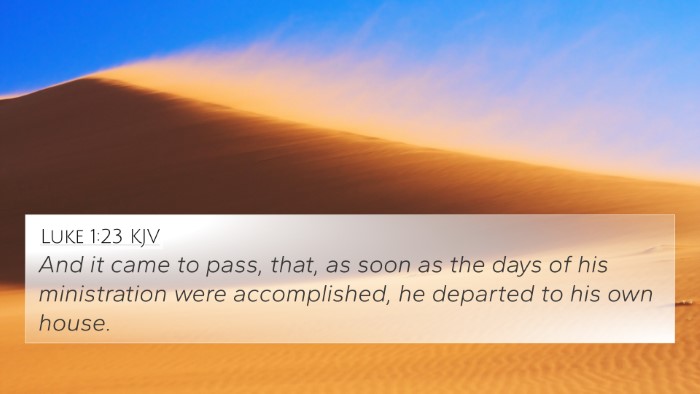 Luke 1:23 Explained