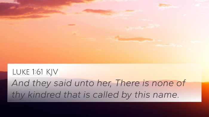 Luke 1:61 Explained