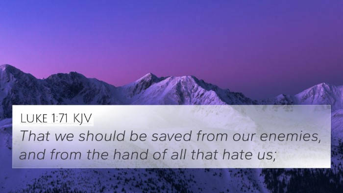 Luke 1:71 Explained