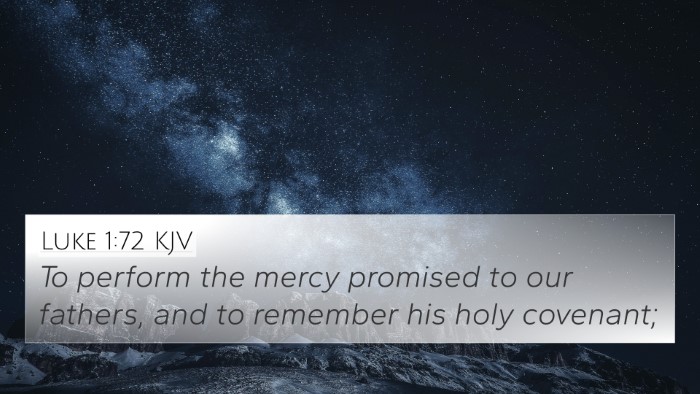 Luke 1:72 Explained