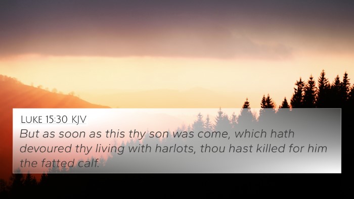 Luke 15:30 KJV Bible Verse Image