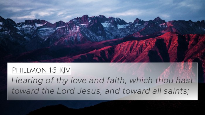 Philemon 1:5 Explained