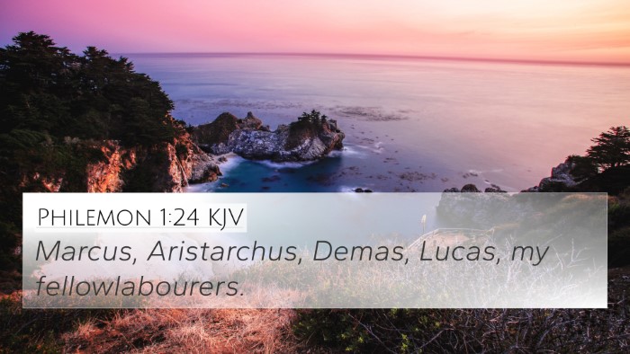 Philemon 1:24 Explained
